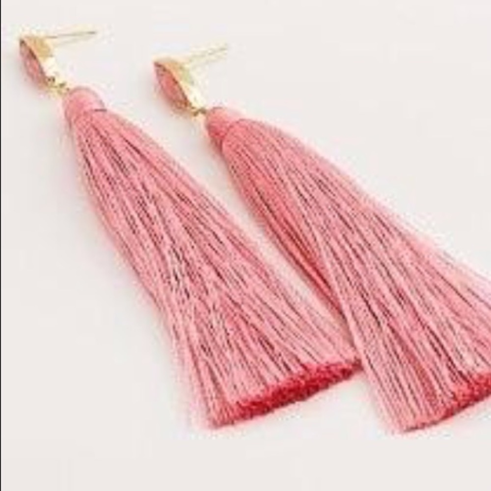 gorjana // pink palisades tassel earrings - Picture 3 of 7